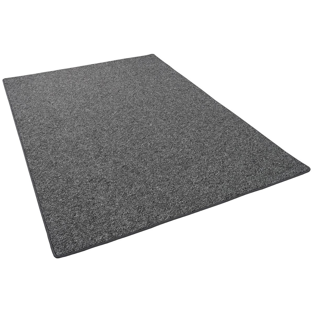 LUXUS WOLL-OPTIK BERBER JUNA MELIERT - Anthrazit, Textil (100/100cm) - Snapstyle