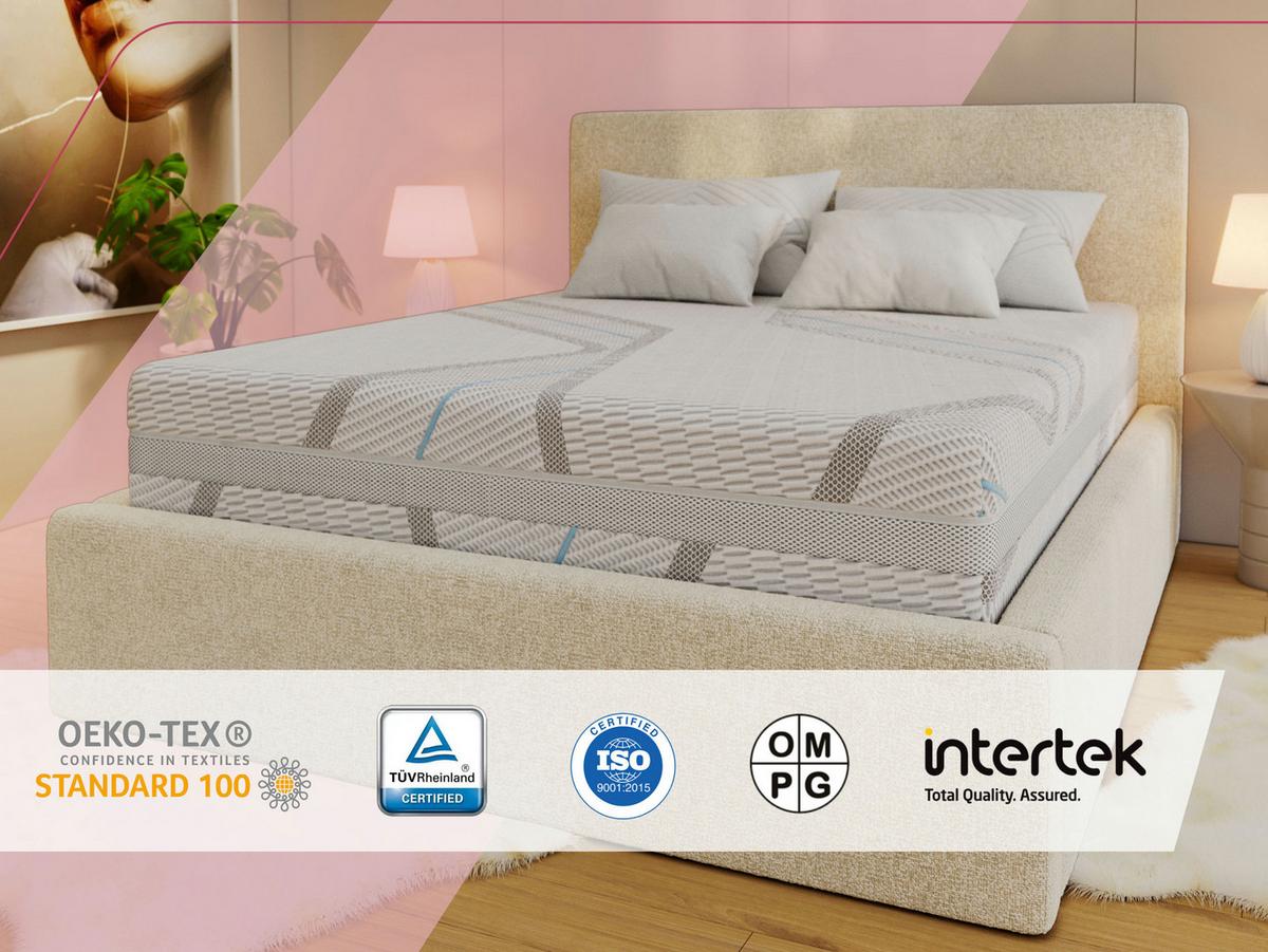 VISCOMATRATZE MIRO - 140/200 - H2 - Lux - Multicolor, Textil (140/200cm) - MKS