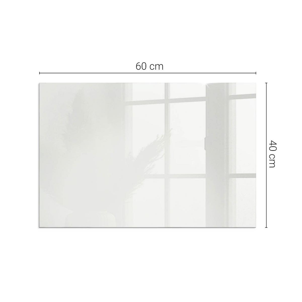 GLASPLATTE für Kamin 60x40 cm - Grau, Glas (60/40/0.4cm) - TULUP