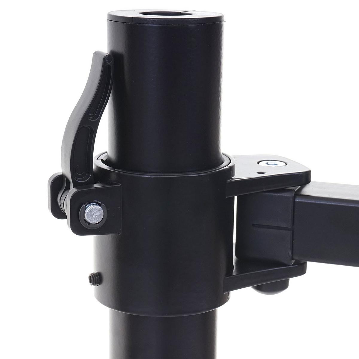 MONITORHALTER EINARMIG Schwarz - Schwarz, Metall (43/12/43cm) - MCW