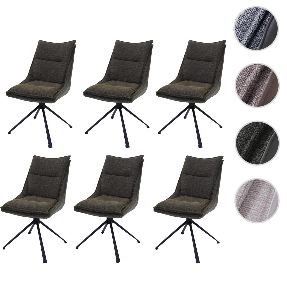 ESSZIMMERSTUHL Grün 6er-Set - Grün, Textil (52/92/52cm) - MCW