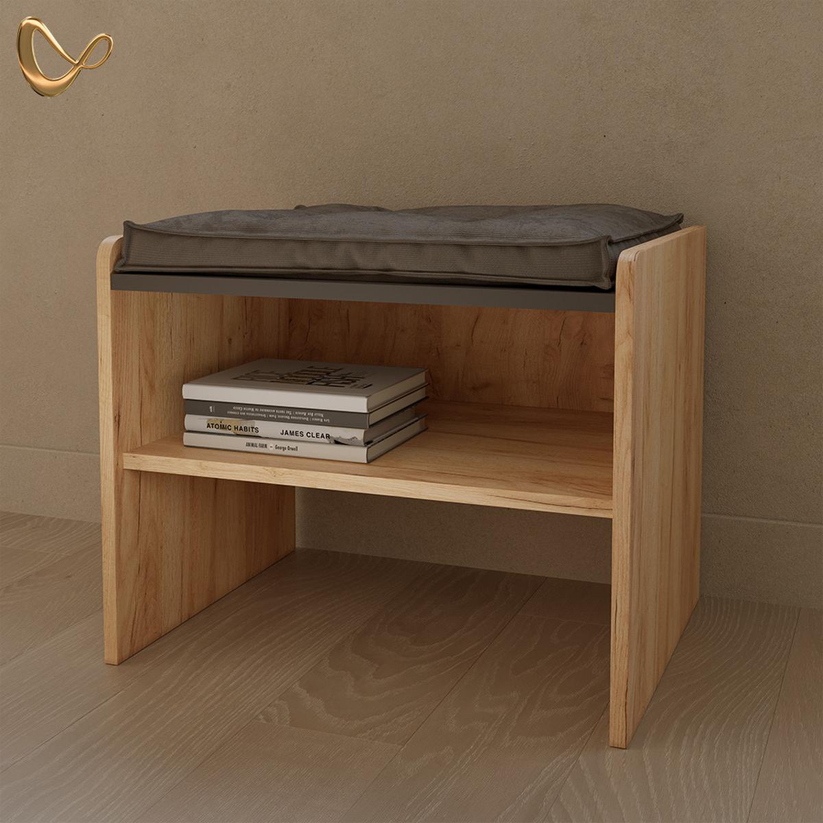 ESSZIMMERBANK Tiberio Sandeiche 53.5 x 41.1 cm - Sonoma Eiche, Holzwerkstoff (53.5/45.5/41.1cm) - Livinity®