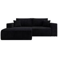 ECKSOFA Farese Mini mit Cordbezug Schwarz, links - Schwarz, Textil (240/167cm) - Selsey