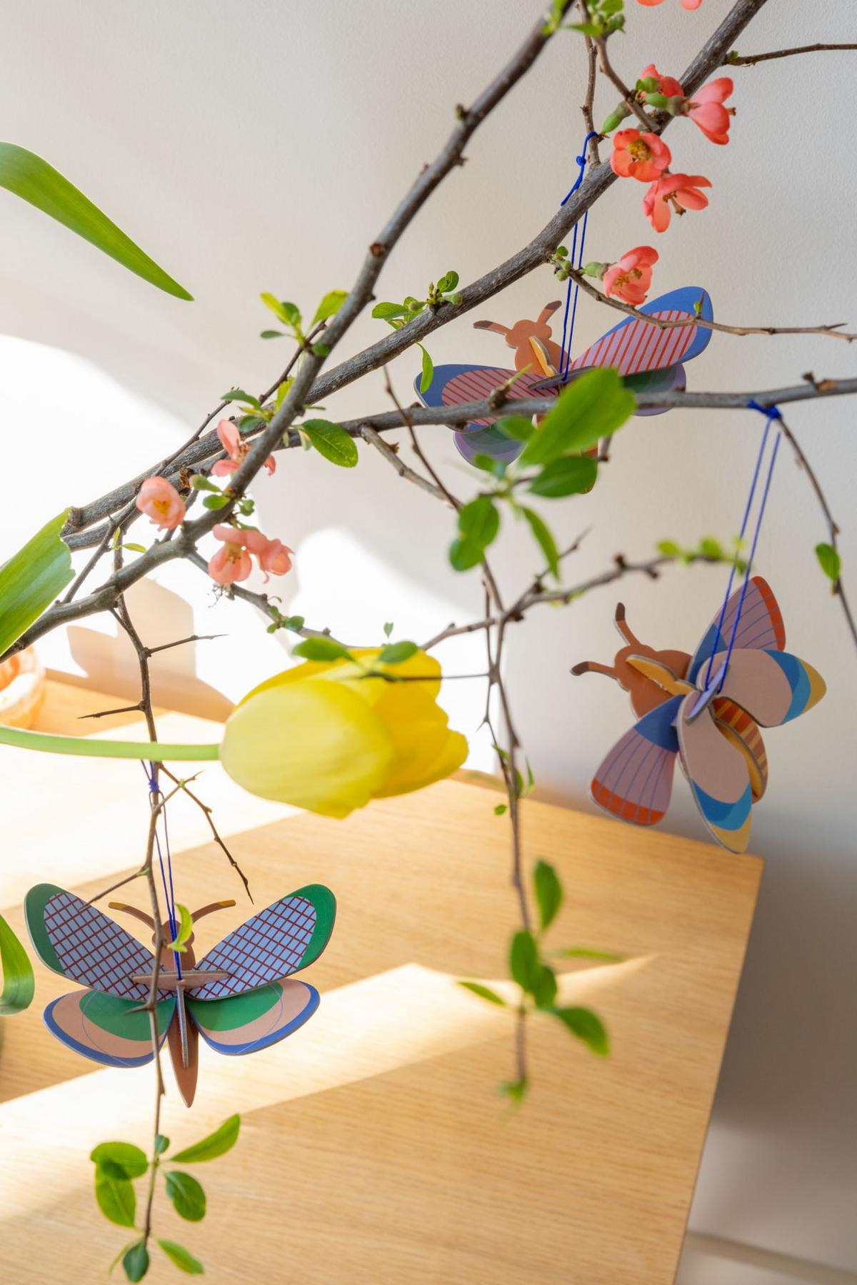 WANDSKULPTUR Bunt 12/4 cm - Multicolor, Wellpappe (0.05/4/8cm) - Studio Roof