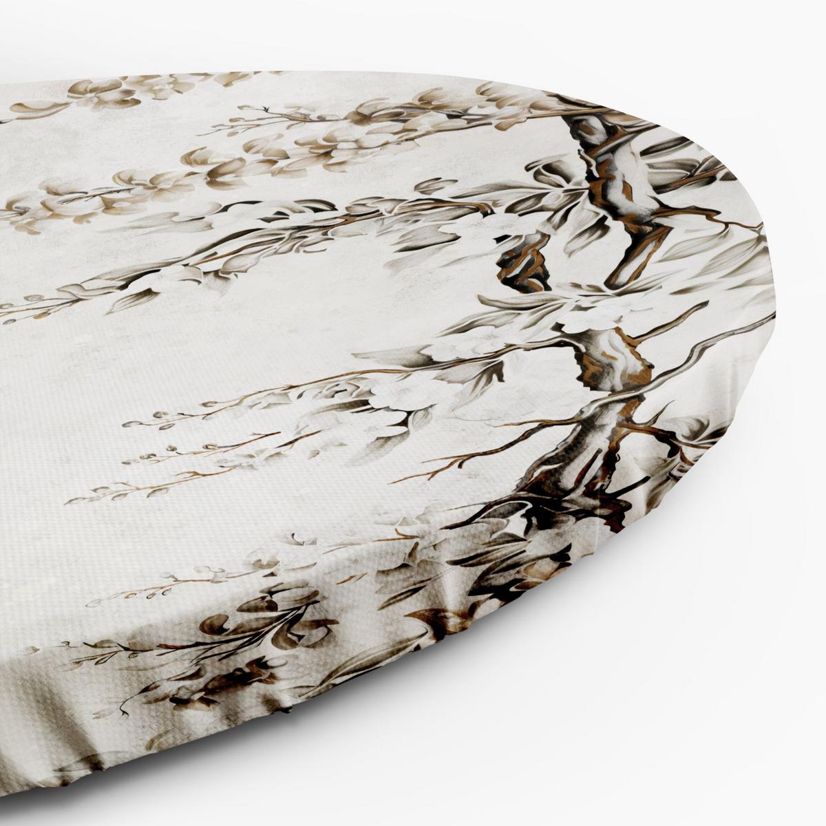 RUNDES BILD Grau 60/60 cm - Grau, Textil (60/60cm) - KUNSTLOFT