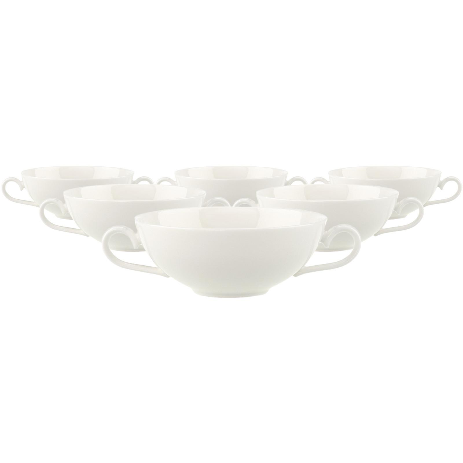 SUPPEN-OBERTASSEN Royal weiß 200 ml 6er Set - Weiß, Keramik (0.2L) - Villeroy & Boch