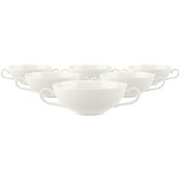 SUPPEN-OBERTASSEN Royal weiß 200 ml 6er Set - Weiß, Keramik (0.2L) - Villeroy & Boch