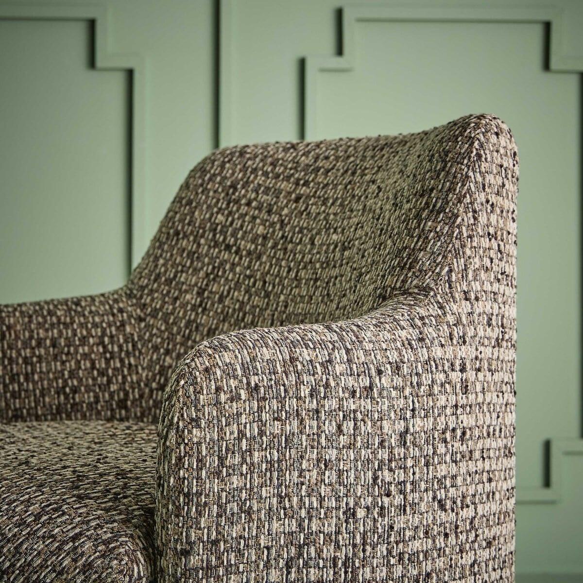 TWEED-DREHSESSEL brauner 75/75/75 cm - Braun, Textil (75/75/77cm) - Signature