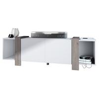 LOWBOARD Ida Blenden in Eiche Nordic - Silbereichenfarben, Holzwerkstoff (149/45.5/34cm) - Vladon