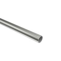RUNDROHR 120 cm, 12 mm Ø Edelstahl - Edelstahlfarben, Metall (120cm) - INTERDECO