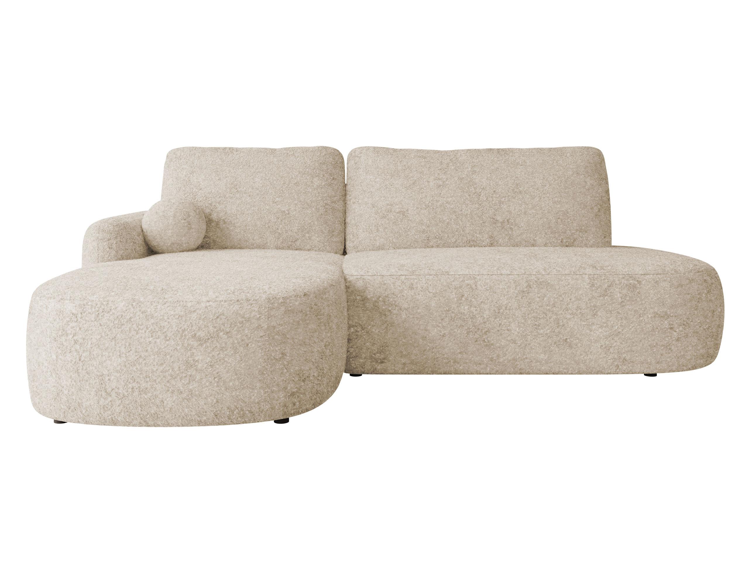 ECKSOFA Loridu O, Seite: Links - Beige/Schwarz, Holz/Kunststoff (274/174cm) - MIRJAN24