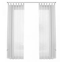 SCHLAUFENGARDINEN Voile 2er Set 225x140 cm Weiß - Weiß, Textil (140/225cm) - Gardinenbox.eu