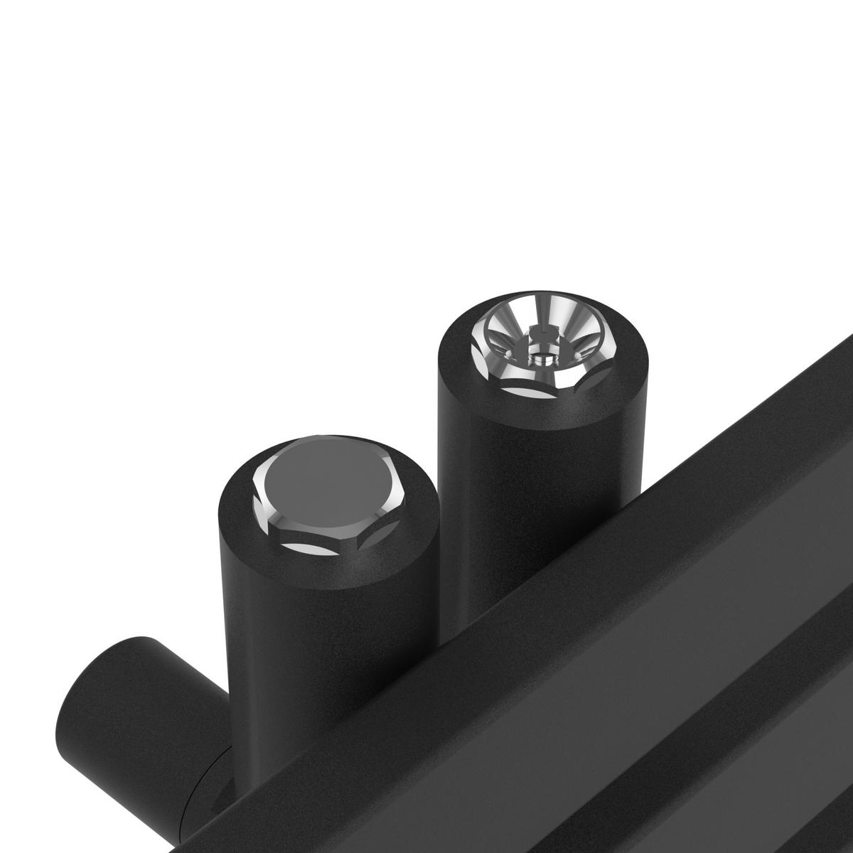 HANDTUCHHEIZKÖRPER Slidre - Schwarz, Metall (50/140/5.4cm) - [neu.haus]