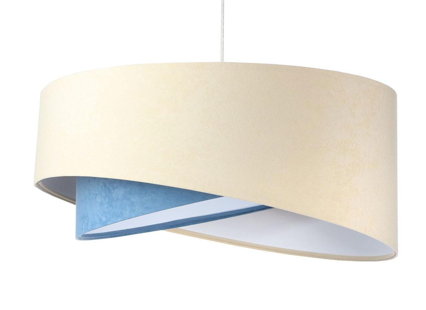 HÄNGELEUCHTE Blau 50/23 cm - Weiß, Kunststoff (50/1.3/23cm) - ONZENO