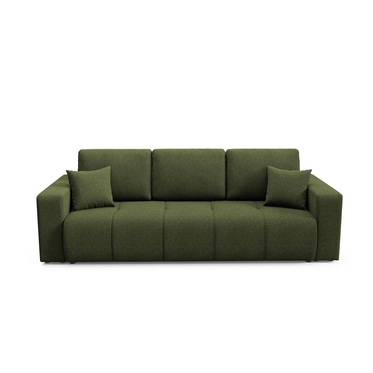 SOFA Vasco 3 Sitzplätze Grün - Grün, Holz (244/86/92cm) - Petits-meubles