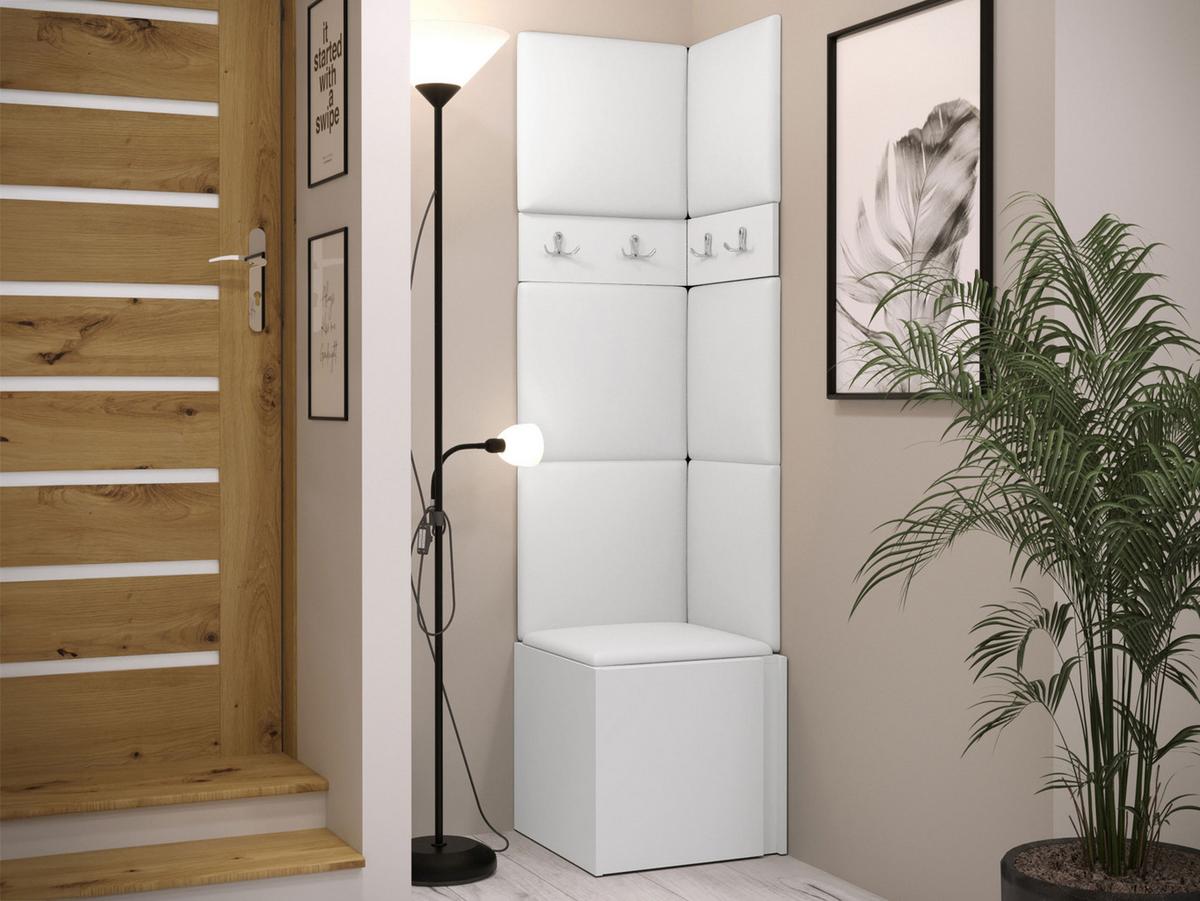 GARDEROBEN-SET Orion XXI - Weiß, Holzwerkstoff/Kunststoff (42/186/46cm) - MIRJAN24