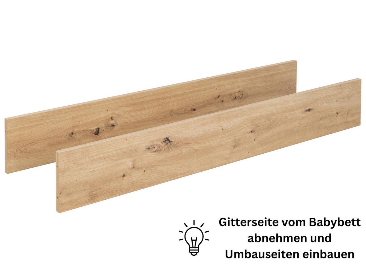 UMBAUSEITEN Für Babybett Maxim - Eiche Artisan, Holzwerkstoff (139/19/2cm) - arthur berndt