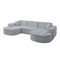 WOHNLANDSCHAFT TARO-U1 - 303x171x79,5 cm Grau - Grau, Holzwerkstoff/Textil (303/79.5/171cm) - ALTDECOR