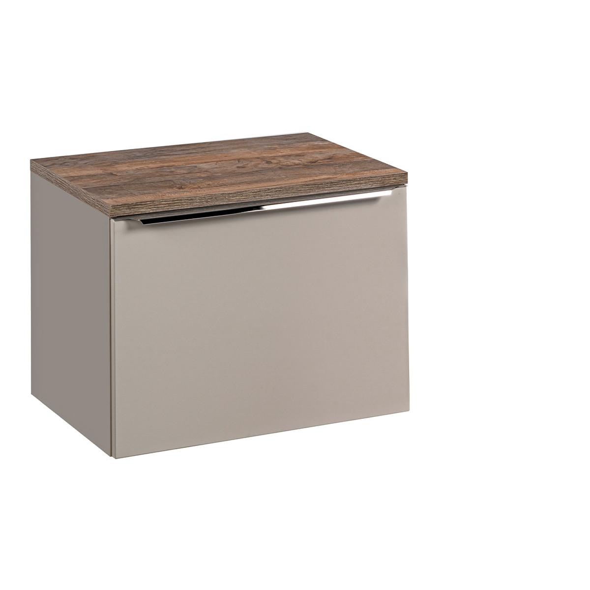 WASCHTISCHUNTERSCHRANK 60cm Éros Taupe - Taupe, Holzwerkstoff (60/48/46cm) - Petits-meubles