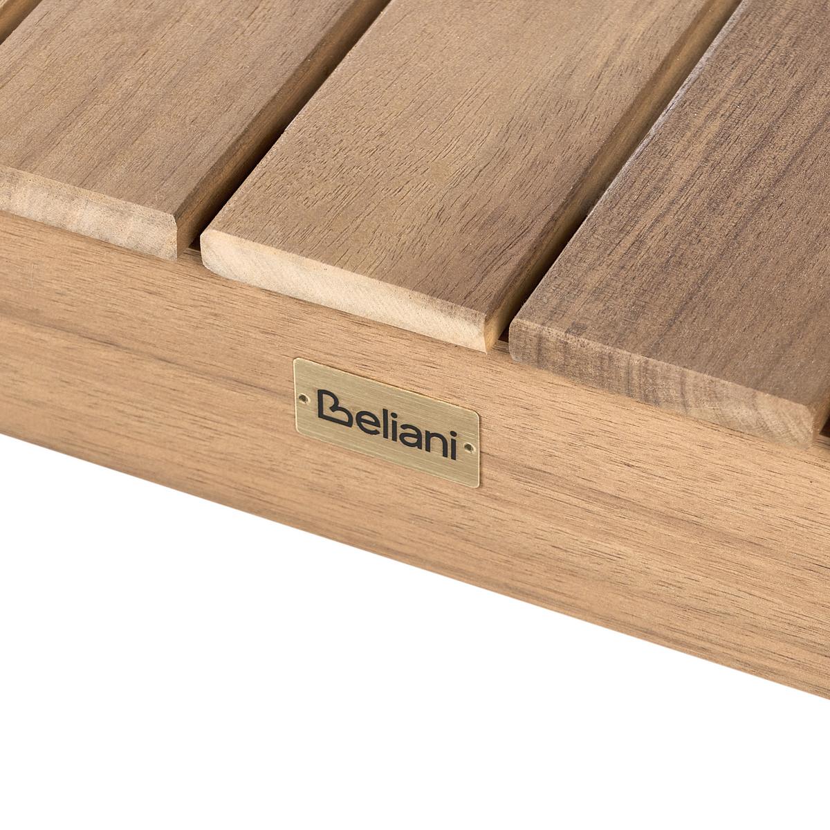 GARTENTISCH 90/180 cm zertifiziertes Akazienholz Hellbraun Chioggia - Hellbraun, Holz (90/180/75cm) - Beliani