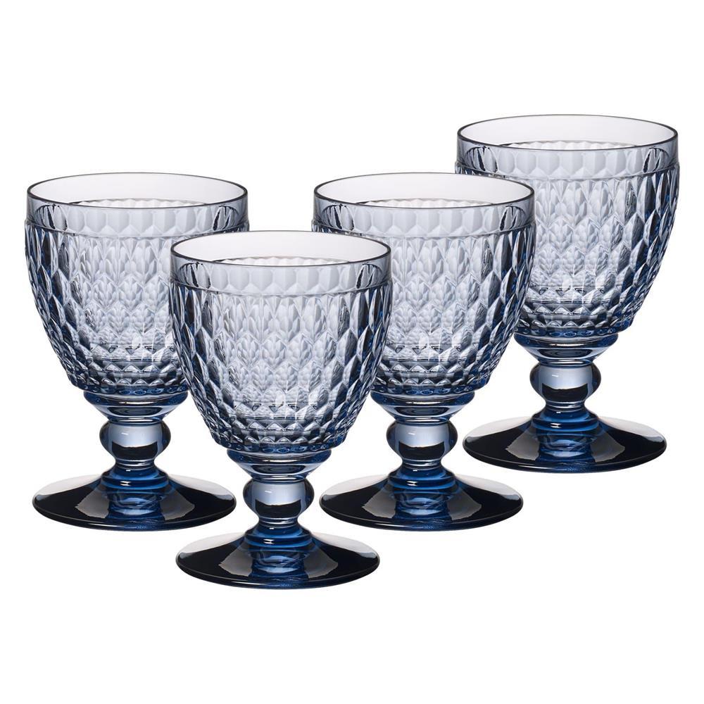 WASSERGLÄSER Boston Coloured Blau 400 ml 4er Set - Blau, Glas (0.4L) - Villeroy & Boch