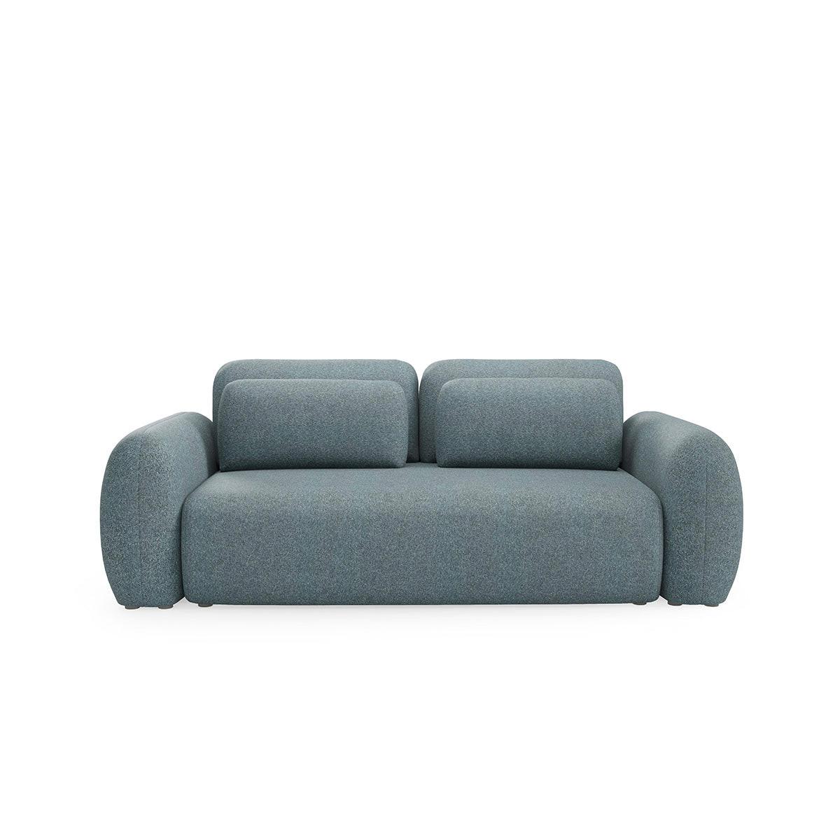 SOFA Carmela 3 Sitzplätze Blau - Blau, Holz (266/95/121cm) - Petits-meubles