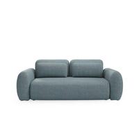SOFA Carmela 3 Sitzplätze Blau - Blau, Holz (266/95/121cm) - Petits-meubles