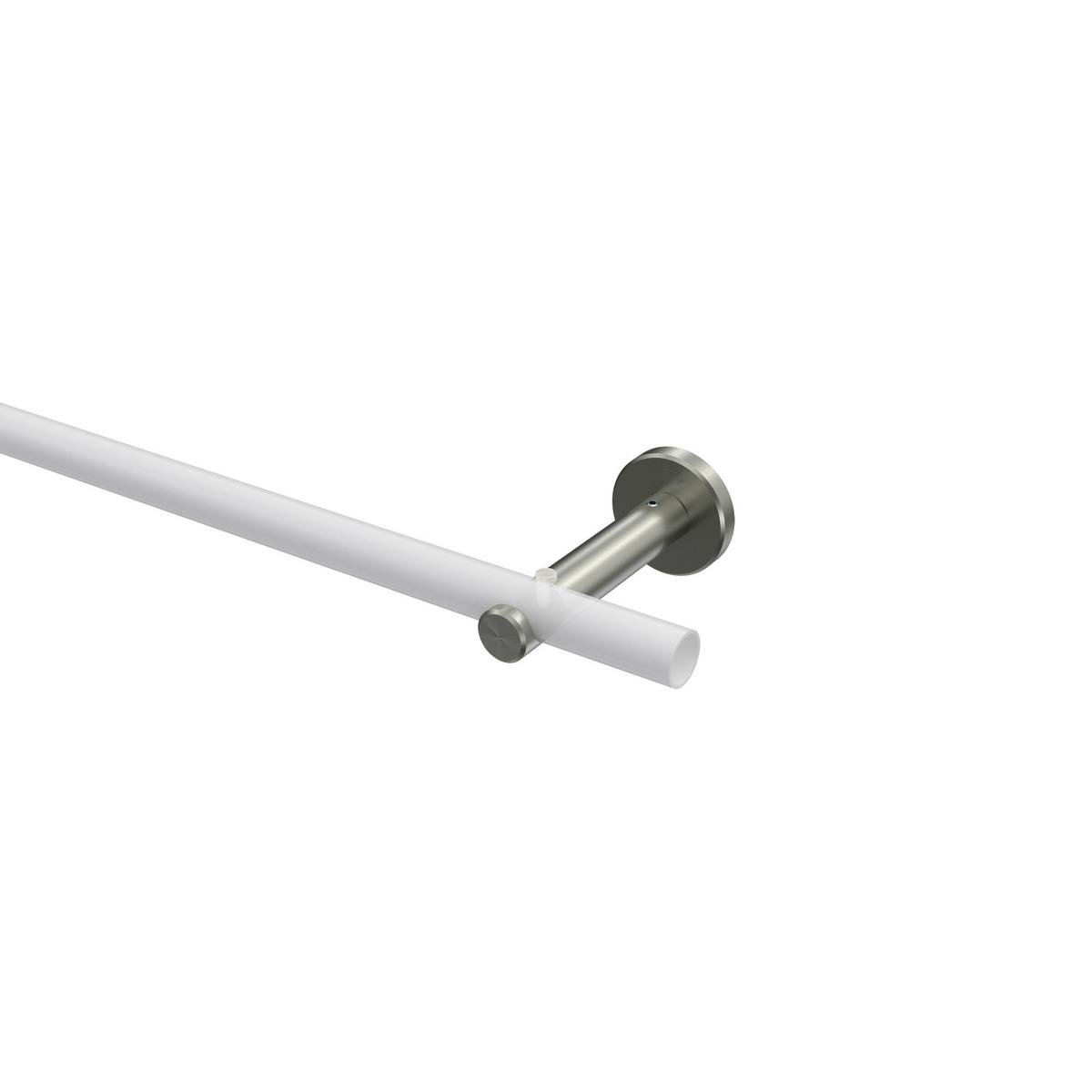 TRÄGER FÜR GARDINENSTANGEN 16 mm Ø, Medium 1-läufig, Edelstahl-Optik - Edelstahlfarben, Metall (9.3/4/4cm) - INTERDECO