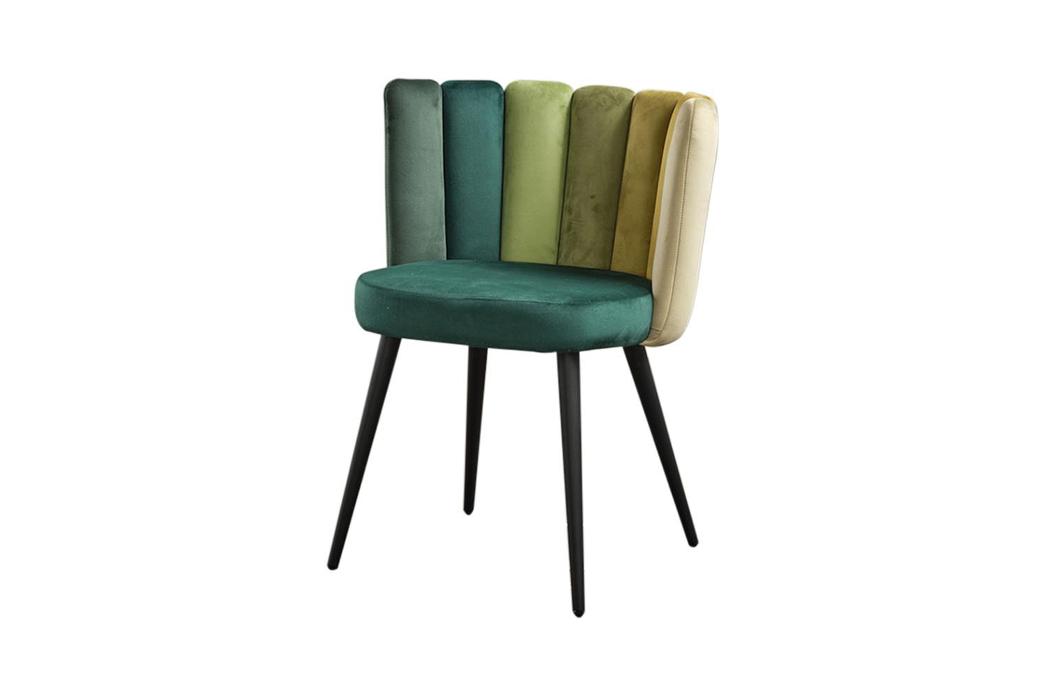 ESSZIMMERSTUHL JADA Grün Velvet - Grün, Kunststoff/Textil (59/86/55cm) - KAWOLA