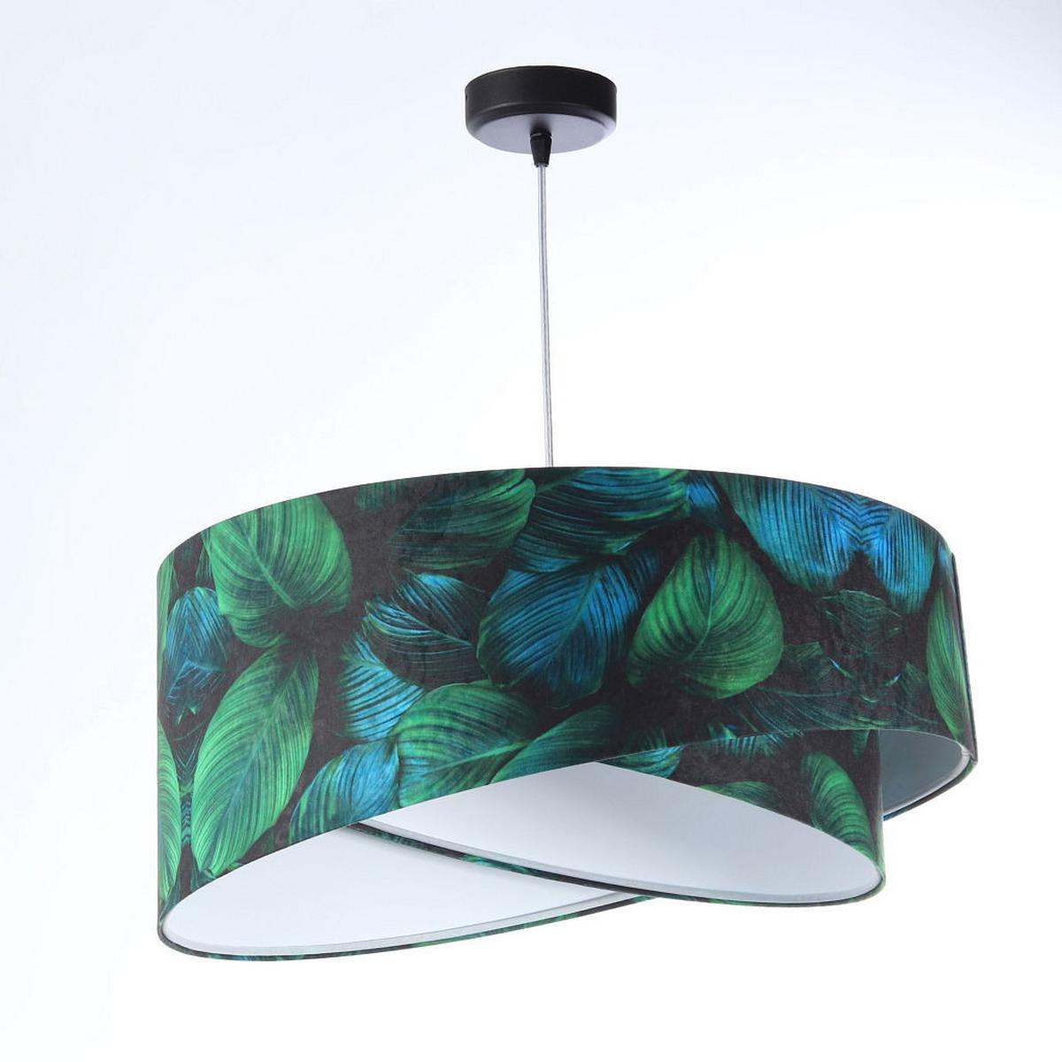 HÄNGELEUCHTE Grün 50/23 cm - Weiß, Kunststoff (50/1.3/23cm) - ONZENO