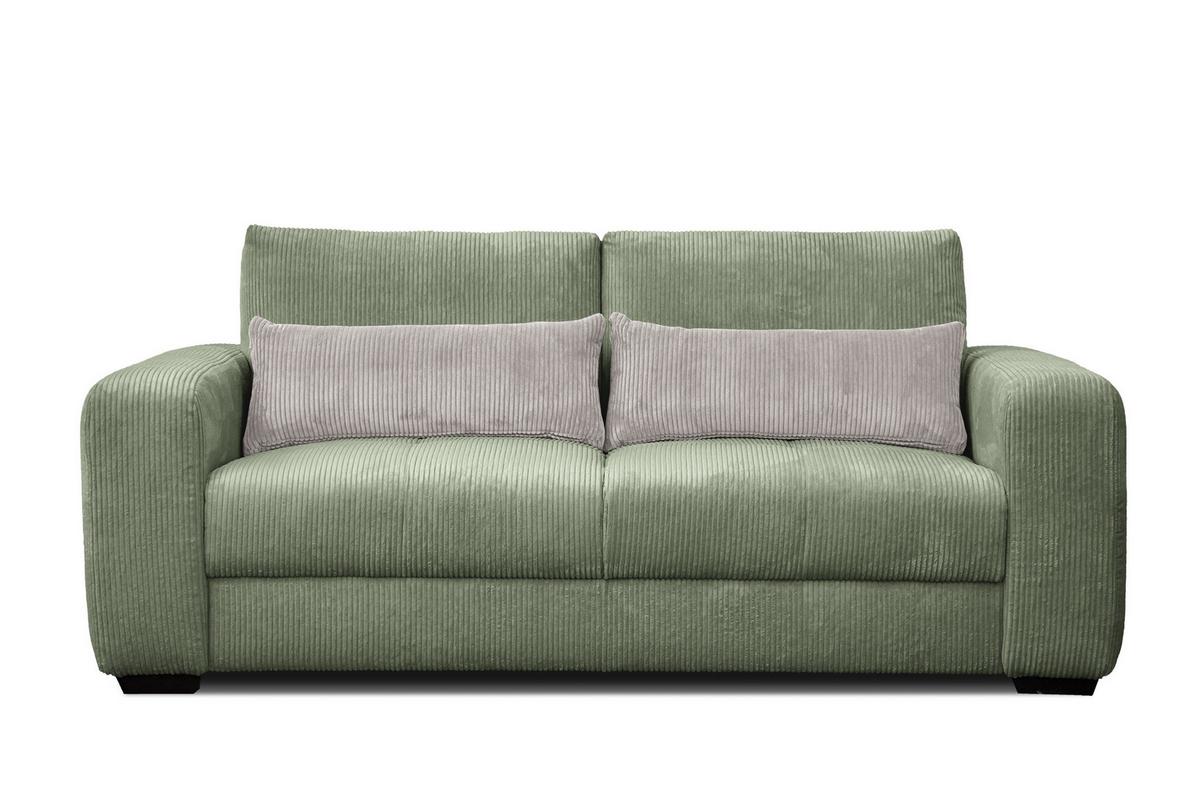 SOFA OLI 3-Sitzer, salbeigrün - Salbeigrün, Holz/Textil (208/91/108cm) - Wozimo