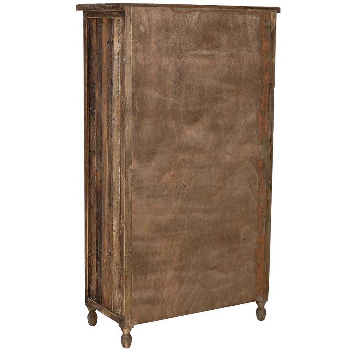 HOLZKLEIDERSCHRANK mit 4 türen und 2 schubladen 90x45x160 cm - Braun, Holz (90/160/45cm) - Wanderlust