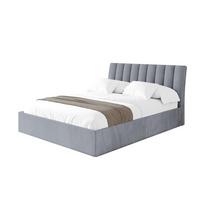 POLSTERBETT mit Bettkasten und Lattenrost, Bett mit Matratze H3/H4 - ILAN 160x200 Grau - Grau, Holzwerkstoff/Textil (160/200cm) - ALTDECOR