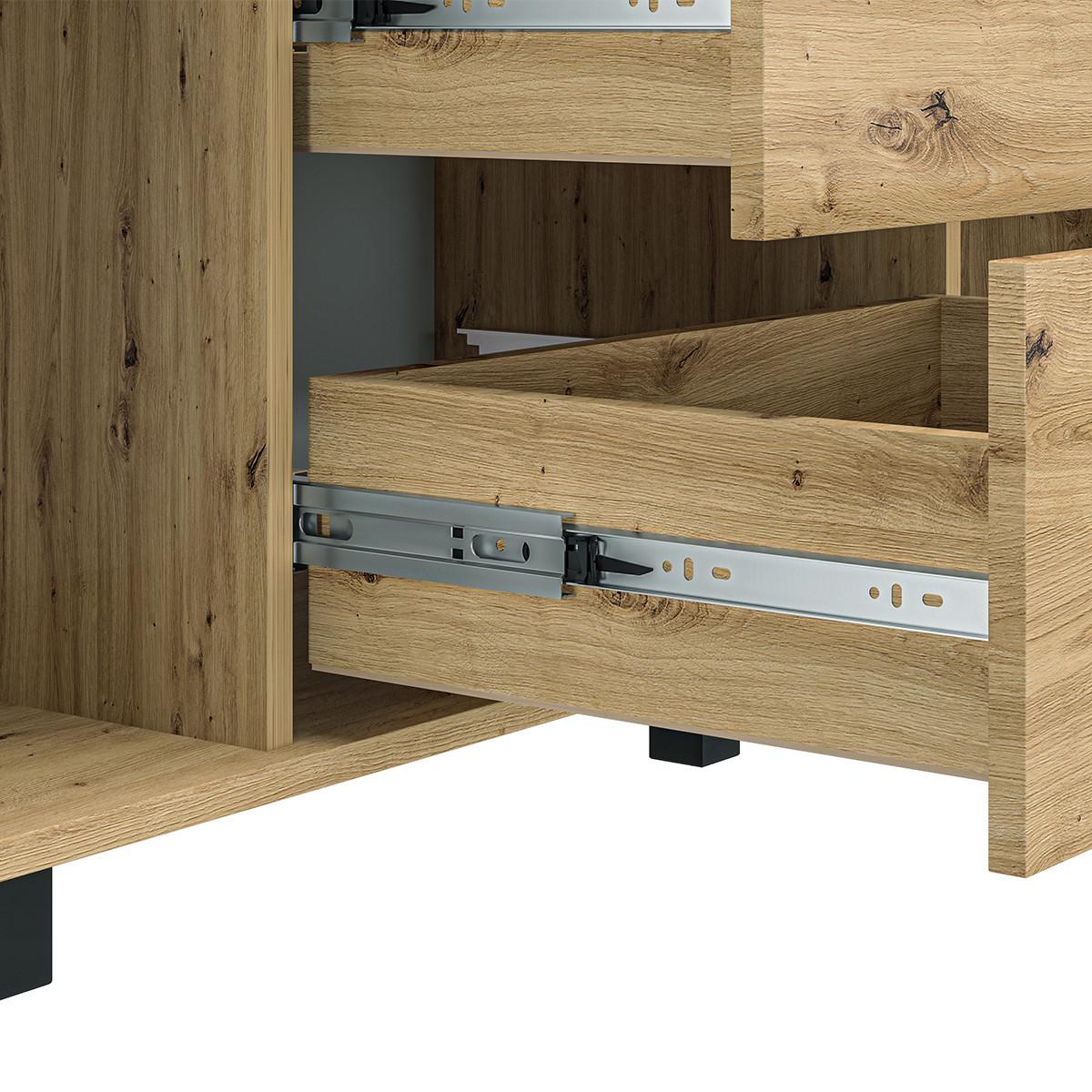 SIDEBOARD Liora Holz - Braun, Holzwerkstoff (138/83/40cm) - Petits-meubles