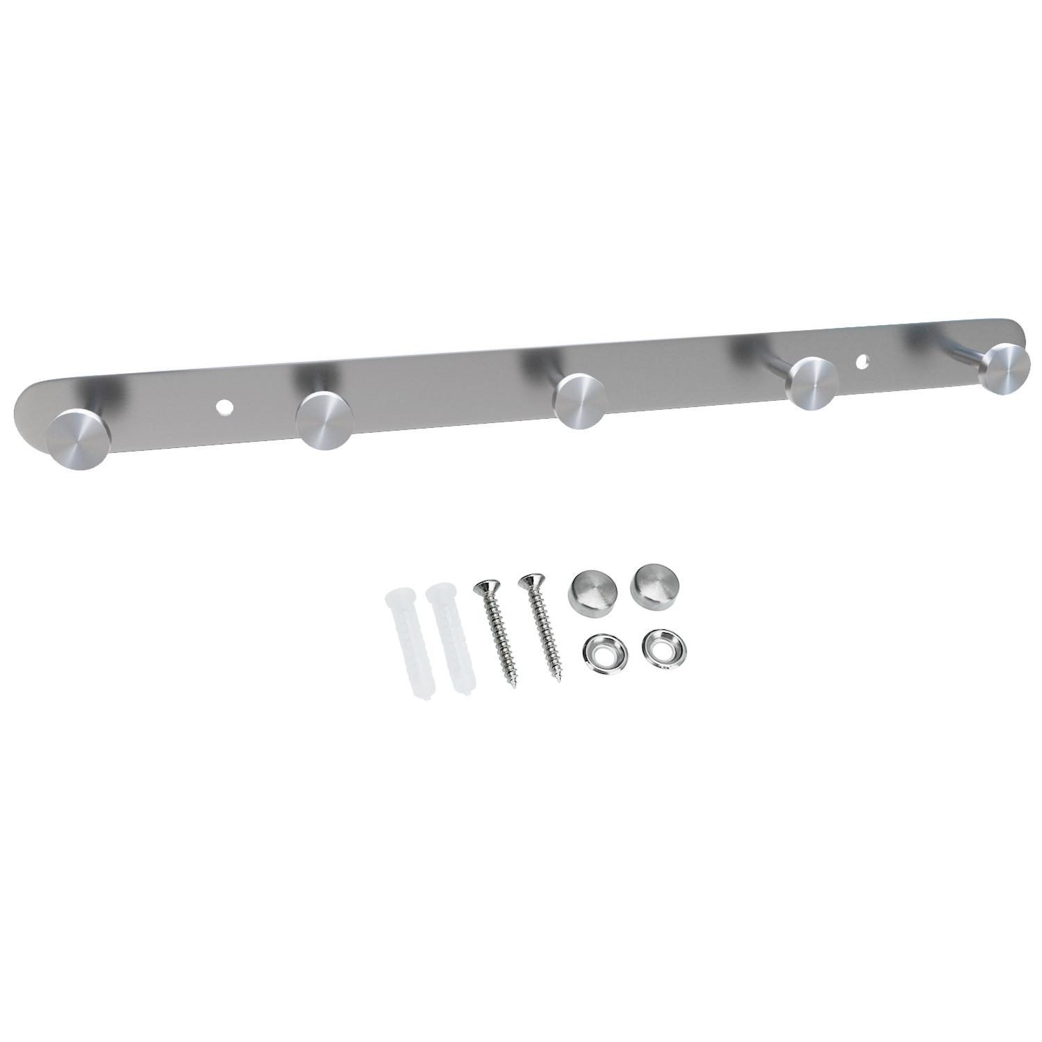 GARDEROBENLEISTE 38.1/2.55/2.55 cm - Silberfarben, Metall (2.55/2.55/38.1cm) - Intirilife