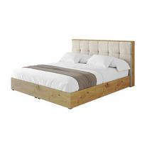POLSTERBETT mit Bettkasten und Lattenrost, Boxbett ohne Matratze - ENZO7 180x200 - Ecru, Holzwerkstoff/Textil (180/200cm) - ALTDECOR