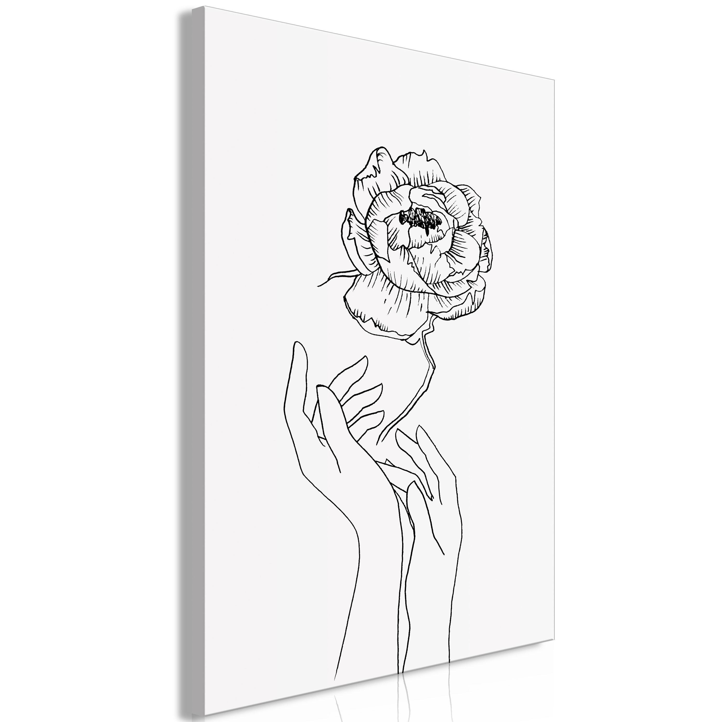KUNSTDRUCK Schwarz-Weiß 40/60 cm - Schwarz, Textil (40/60cm) - KUNSTLOFT