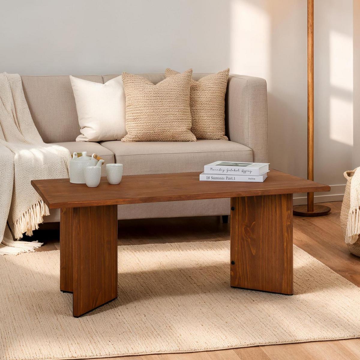 COUCHTISCH MESA dunkelbraun - Dunkelbraun, Holz (60/110/45cm) - IDIMEX