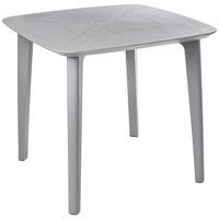 GARTENTISCH 86/86 cm Grau Sorico - Grau, Kunststoff (86/86/77cm) - Beliani