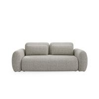 SOFA Carmela 3 Sitzplätze Hellgrau - Grau, Holz (266/95/121cm) - Petits-meubles