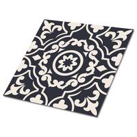 FLIESENAUFKLEBER 9 Stück 30x30 cm selbstklebend Orientalisches Muster - Grau, Textil (30/1.6/30cm) - TULUP
