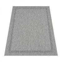 OUTDOORTEPPICH, mit Bordüre, aus Polypropylen, Grau, 80 x 150 cm - Grau, Textil (150/80cm) - KADIMA DESIGN