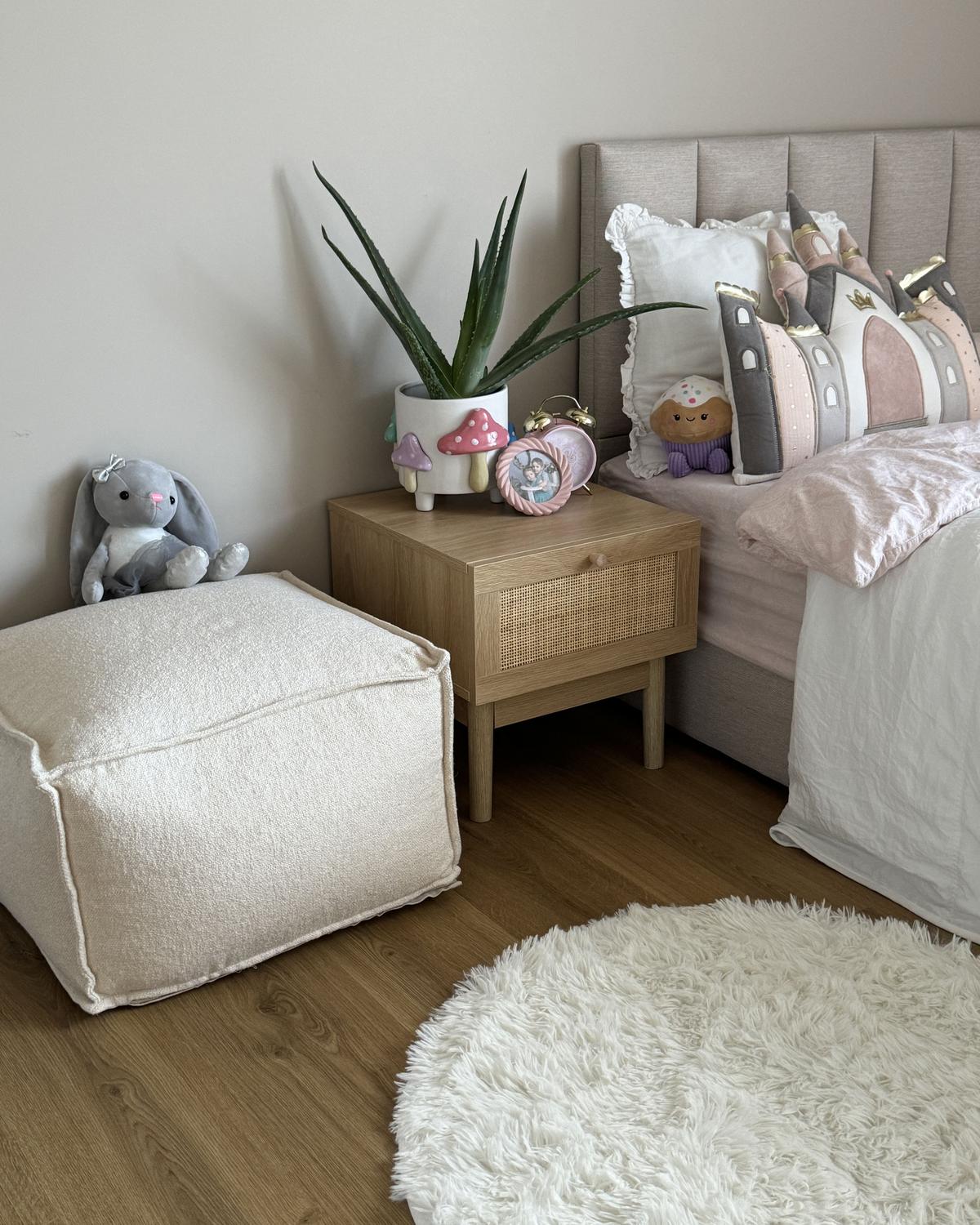 NACHTTISCH mit 1 Schublade Hellbraun Nivo - Braun, Holzwerkstoff (42/40/40cm) - Beliani