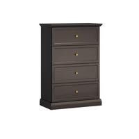 KOMMODE Toja Anthrazitfarbenes Holz - Braun, Holzwerkstoff (75.3/110.3/39.5cm) - Petits-meubles