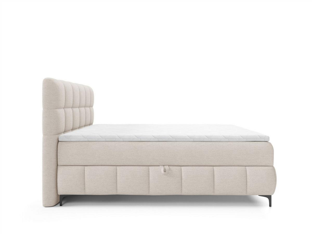 BOXBETT Sophie In Aragon - Weiß, Holzwerkstoff/Textil (160/200cm) - Fun Möbel