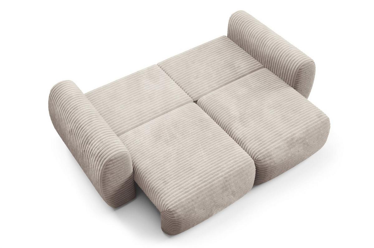 SCHLAFSOFA Simone - Beige, Holzwerkstoff/Textil (266/95/110cm) - Fun Möbel