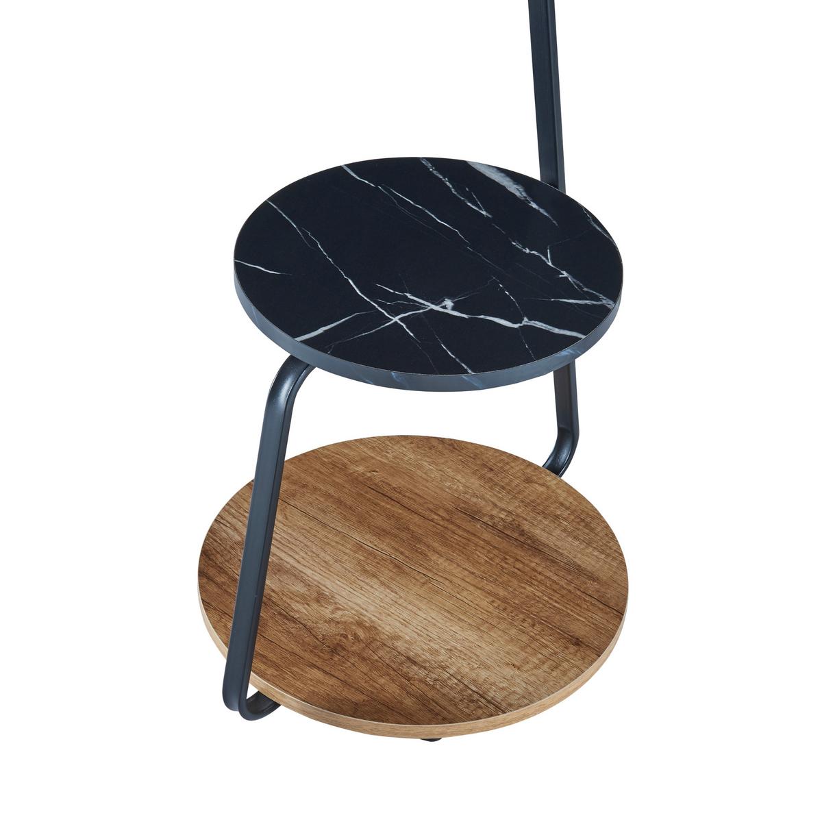 BEISTELLTISCH Sipoo - Walnussfarben, Holzwerkstoff (37/46/74cm) - [en.casa]