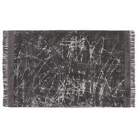 KURZFLOR-TEPPICH Hanli 200/140 cm - Grau, Naturmaterialen (140/200cm) - Beliani