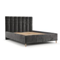 POLSTERBETT Soma 160/200 cm Anthrazit im Lotta Stoff - Anthrazit/Naturfarben, Holz/Holzwerkstoff (160/200cm) - AltaBeds