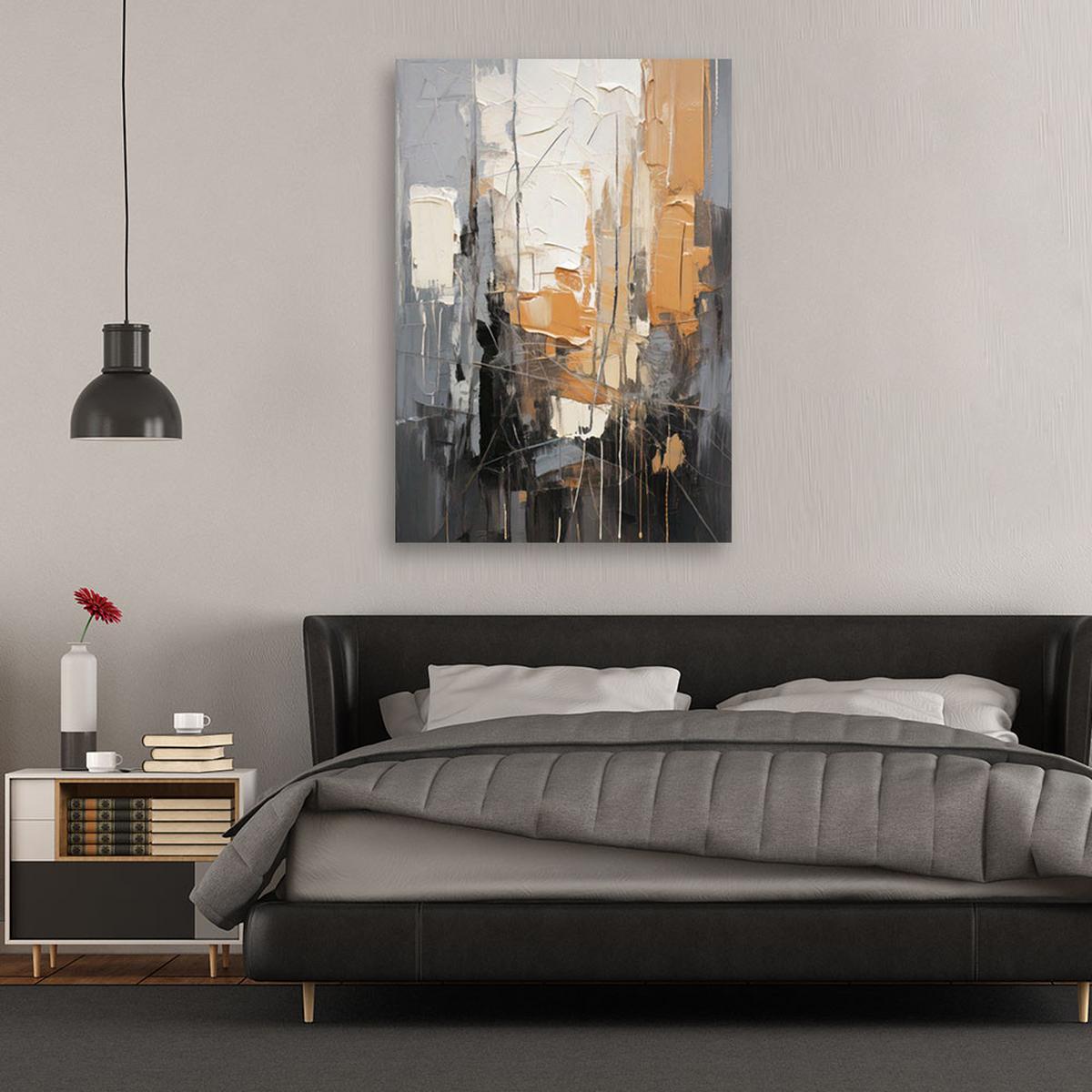 LEINWANDBILD Abstraktion 30x45cm - Beige, Textil (30/45cm) - Feeby